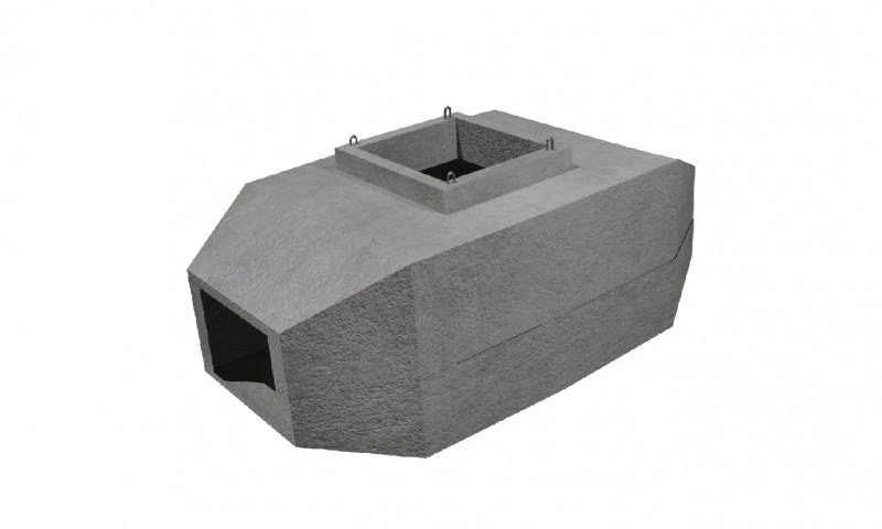 Studnia kablowa SK-6 dwuelementowa/dwuczęściowa Klasa B125 + rama + pokrywa pełna