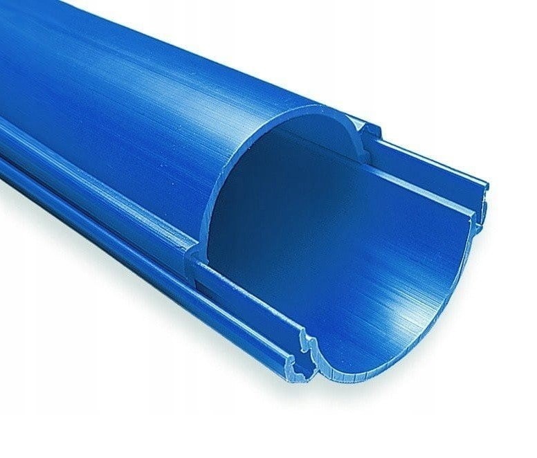 Rura HDPE dzielona fi 160 mm kolor niebieski, odcinek 3m