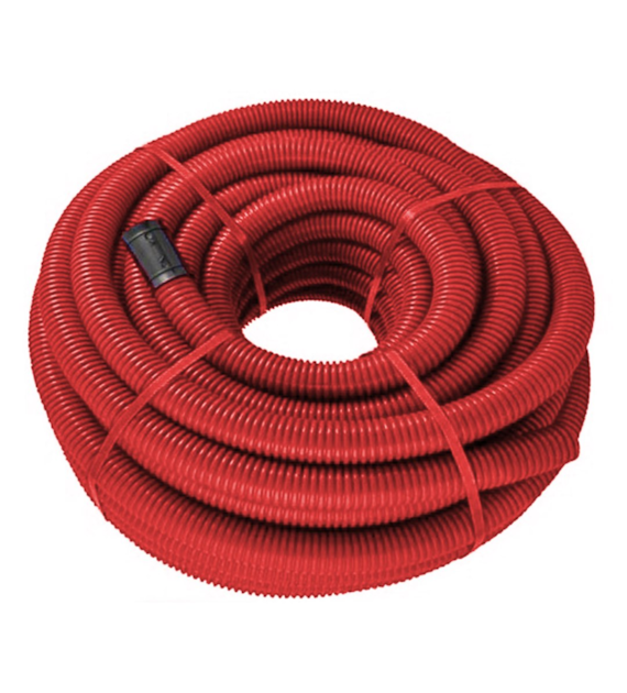 Rura karbowana AROT fi 160mm w kręgu 50m, kolor czerwony