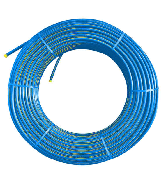 Rura RHDPEwp-DL fi 40mm niebieska z żółtym paskiem krążek 250m