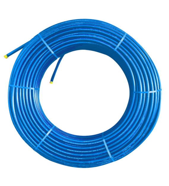 Rura RHDPEwp-DL fi 40mm niebieska z ciemnoniebieski paskiem krążek 250m