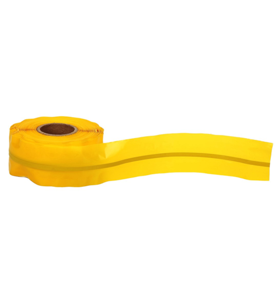 Taśma ostrzegawcza z wkładką stalową 100metrów do oznakowania trasy gazociągu