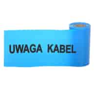 Taśma ostrzegawcza 100 metrów z nadrukiem, kable niskiego napięcia