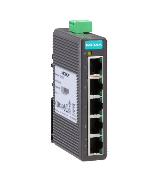 MOXAEDS-205 switch przemysłowy na szynę DIN 5 portów RJ 10/100Mb/s