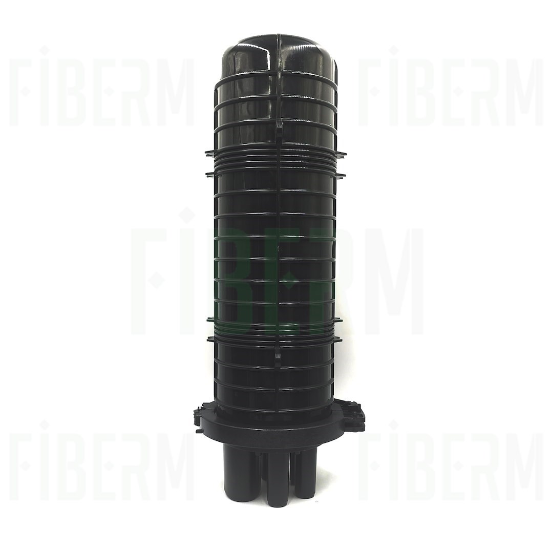 FIBERM Mufa światłowodowa 96J 4xIN 1x OVAL zestaw z 1x Tacka FSTR