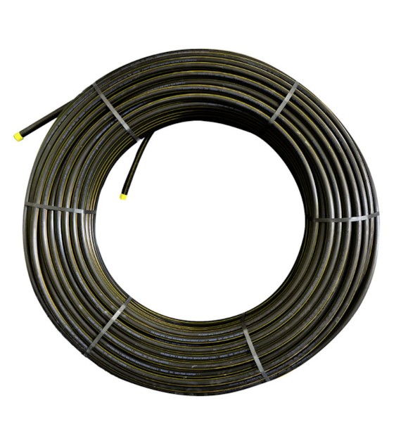 Rura HDPE fi 40mm z żółtym paskiem krążek 250m