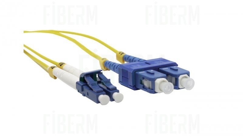 Πολυεπαφή οπτικών ινών FIBERM GOLD LSOH 4x SC/UPC - 4x LC/UPC 150 μ, μονότροπη ίνα G652D με περίβλημα LSZH