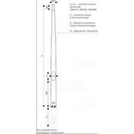 Palo composito in polimero rinforzato con fibra – per interramento
