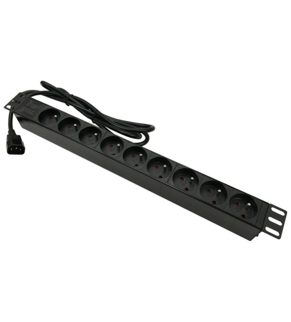Listwa zasilająca UPS 9 portowa 3m obudowa ALU 19`