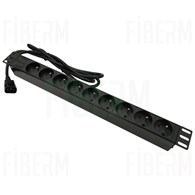 Striscia Multipresa 9 Porte con UPS 3m in Alluminio per Rack 19 