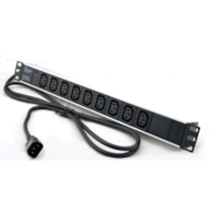 9-vtiščna UPS Podaljšek - C13 2m, Ohišje iz Aluminija 19 