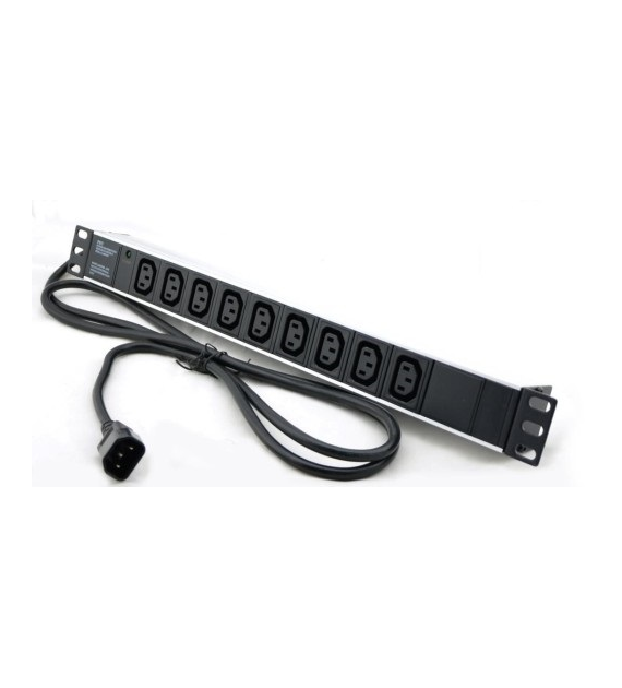Listwa zasilająca UPS 9 portowa - C13 2m obudowa ALU 19`
