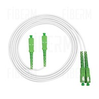 FIBERM Patchcord SC/APC-SC/APC 5m Single Mode Duplex włókno G657A 3,0mm PVC