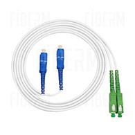 FIBERM Patchcord SC/APC-SC/UPC 5m Single Mode Duplex włókno G657A 3,0mm PVC