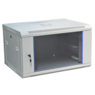ipTIME Szafa RACK 19` wisząca 6U głębokość 600mm szara drzwi szklane