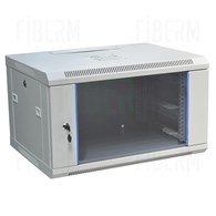 ipTIME 19  Rack Cabinet 6U Κρεμαστό Βάθος 600mm Γκρι Πόρτα Γυάλινη