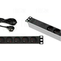 Striscia Multipresa 6 Porte 2m in Alluminio per Rack 19 