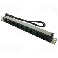 Striscia Multipresa 9 Porte 3m in Alluminio per Rack 19 