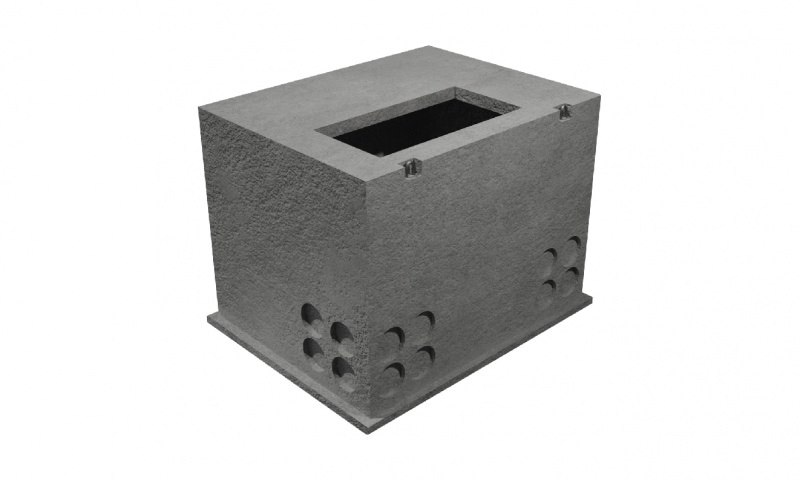 Studnia kablowa SKO-4g jednoelementowa/jednoczęściowa w klasie D400 + rama + pokrywa pełna