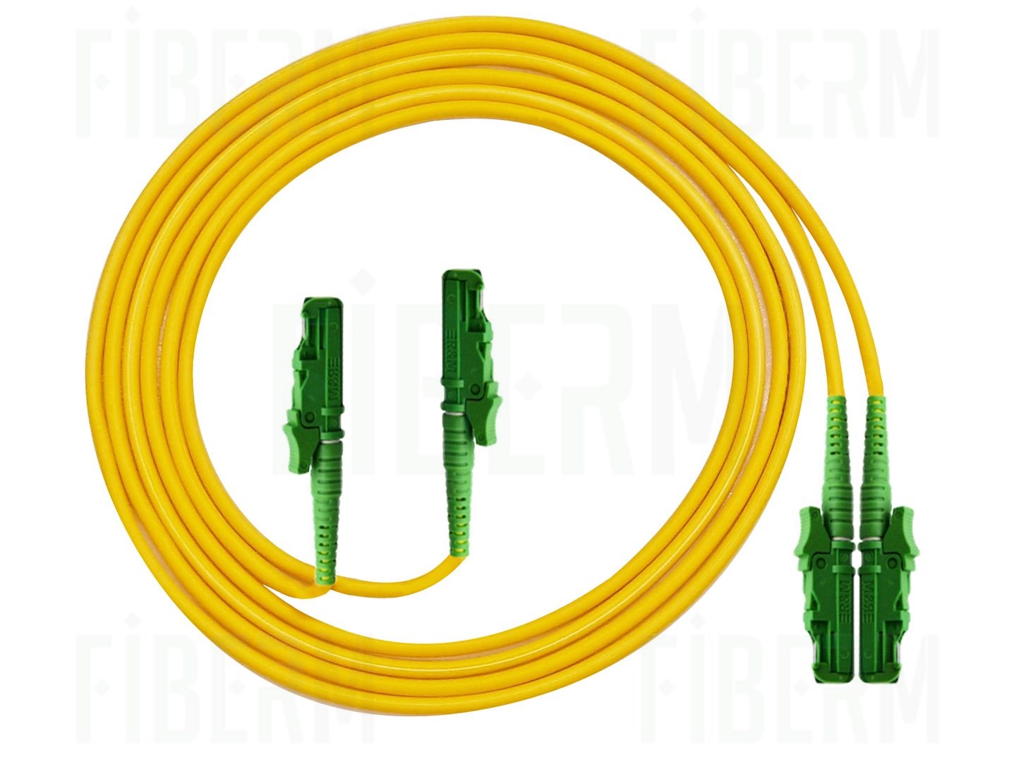 FIBERM Patchcord E2000/APC-E2000/APC 2m Single Mode Duplex, włókno G657A2