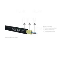SOLARIX kabel światłowodowy DROP1000 24J średnica 3,9mm (pakowany w bębny 2km) SXKO-DROP-1-OS-LSOH