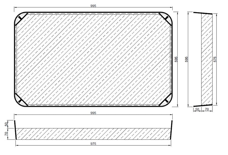 Rama ciężka klasy B125 do studni SK-1 do wypełenienia