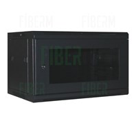 Armario para Rack ipTIME 19  6U profundidad colgante 400mm puerta de cristal negra