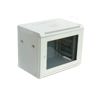 ipTIME Szafa RACK 19` wisząca 9U głębokość 400mm szara drzwi szklane
