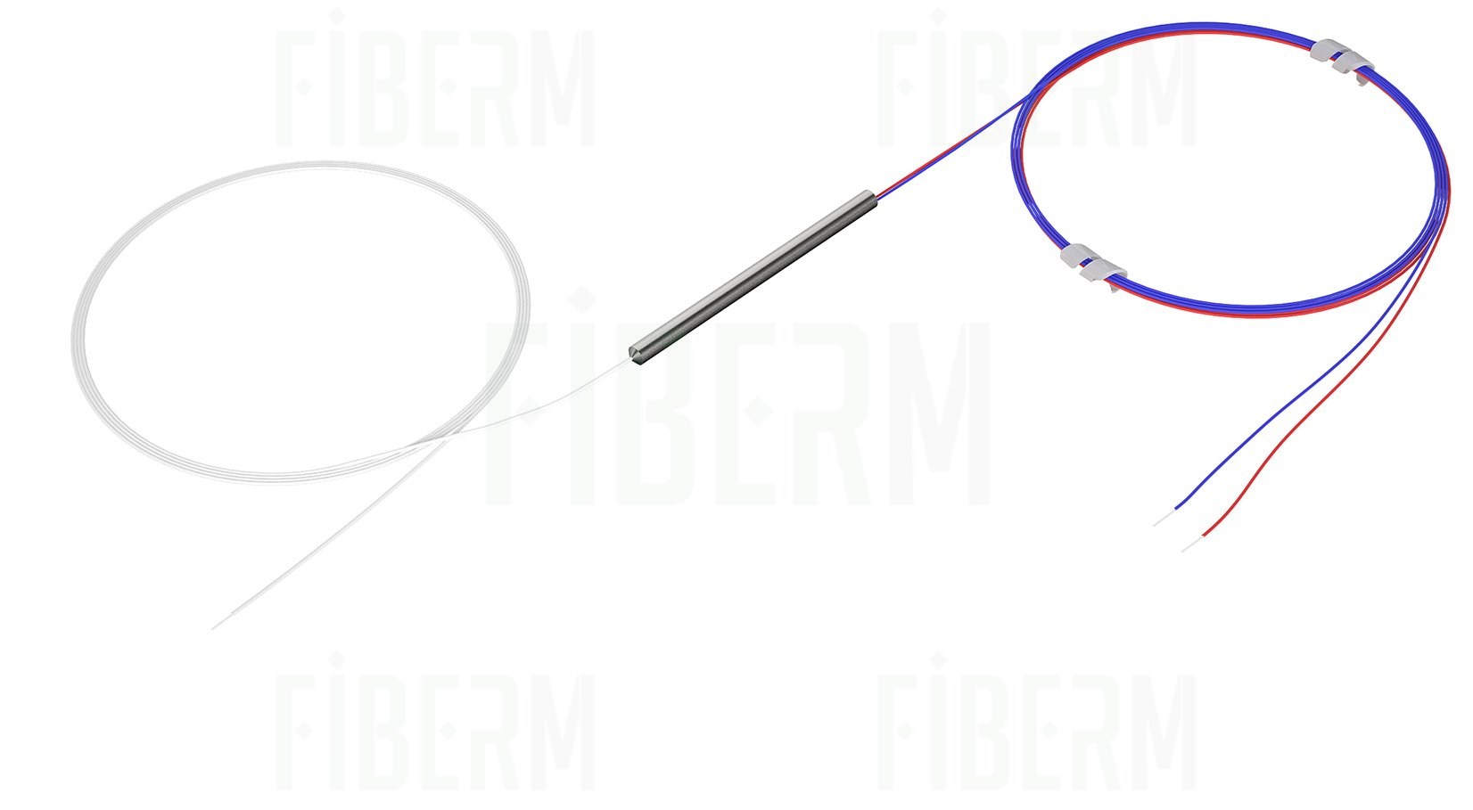 FIBERM Splitter asymetryczny 80/20 PLC 1/2 bez złączy