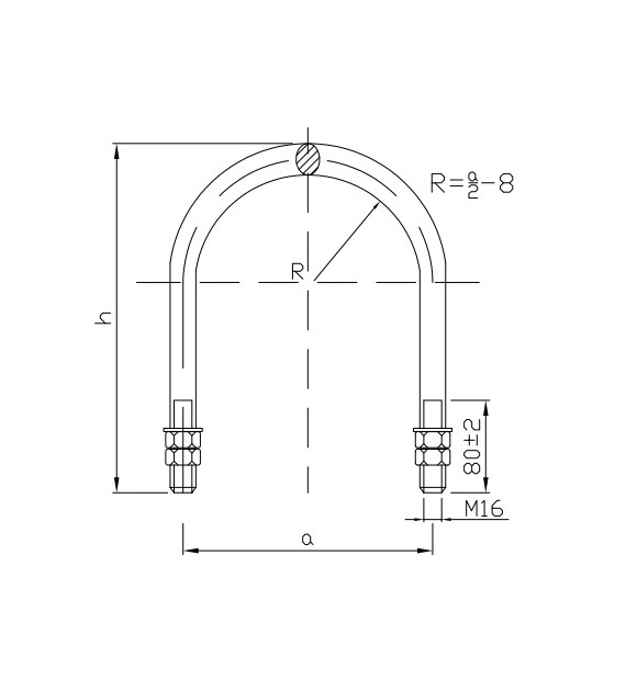 Obejma OB-18 do słupa drewnianego