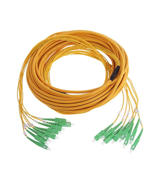FIBERM Multipatchcord 24x SCA/APC - 24x SC/APC 10m Single mode włókno G652D