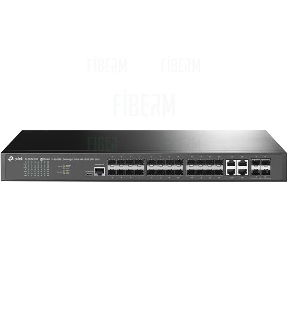 TP-LINK TL-SG3428XF Przełącznik zarządzalny L2+ JetStream, 24 porty gigabitowe, 4 sloty SFP+ 10 GE