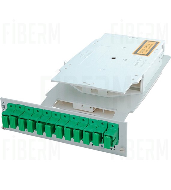 OPTOMER Modul 12xE-2000/APC pro PSM-19/144/3U switch Kompletní modul + 12x adapter E-2000/APC