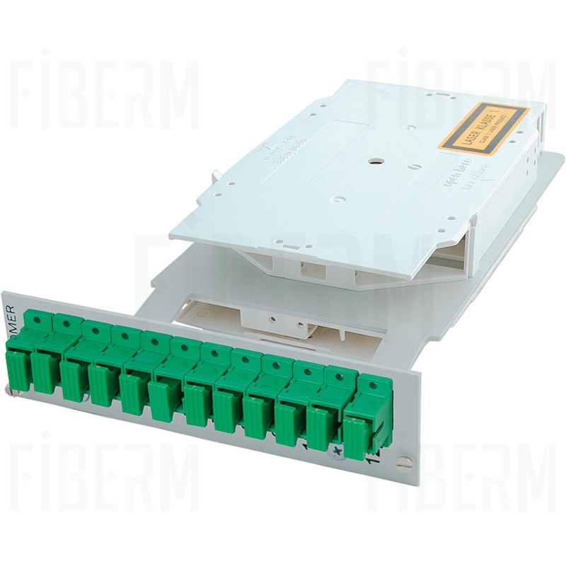 OPTOMER Modul 12xE-2000/APC für PSM-19/144/3U-Schalter Komplettes Modul + 12x Adapter E-2000/APC