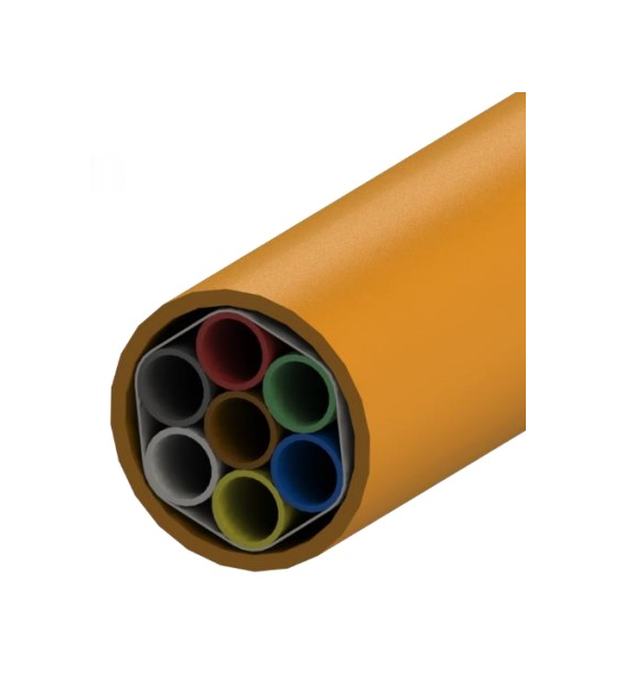 Wiązka / pakiet mikrorurek HDPE 7 x FI 12/10mm w rurze osłonowej 50mm do instalacji bezpośrednio w ziemi