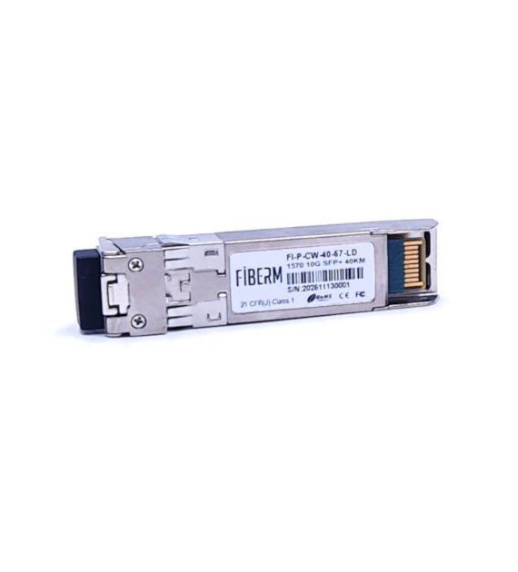 FIBERM Wkładka SFP+ CWDM SM LC 40KM TX1570 DDM FI-P-CW-40-57-LD