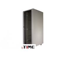 ipTIME Szafa RACK 19` stojąca 32U szer/głęb - 600/800mm szara drzwi szklane