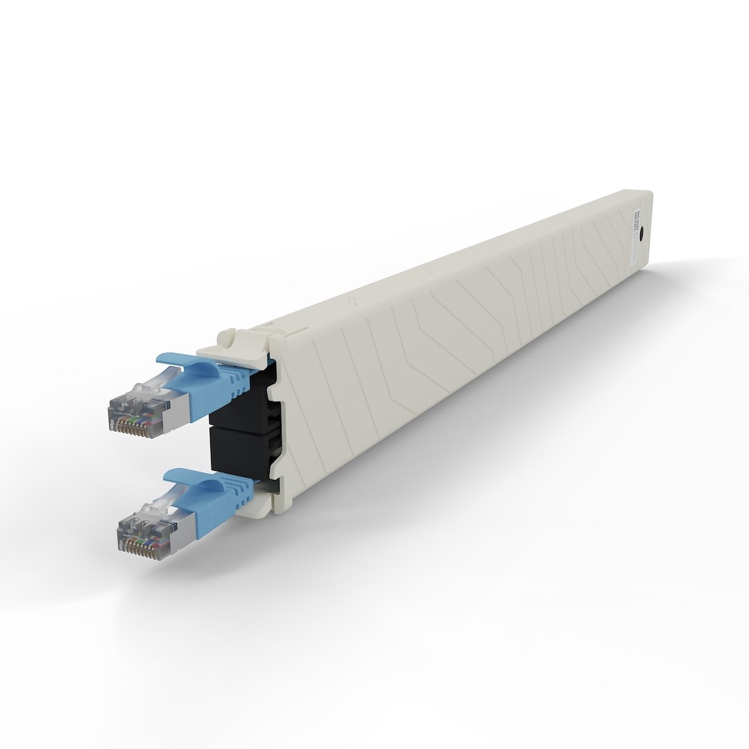 PATCHBOX® ONE kaseta Cat.6a (STP, Niebieski,1.8m / 30RU)