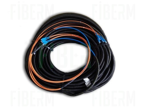FIBERM patchcord ST/UPC-ST/UPC 30m Single Mode Duplex włókno G652D 2,0mm w peszlu