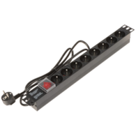 Listwa zasilająca Wtyk UPS C14 8 portowa 1,8m obudowa 19`