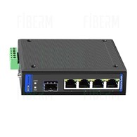 OptecLink U-ISW-1FX4TX-1G przemysłowy media konwerter na wkładkę SFP i 4x 1000Mbps RJ45