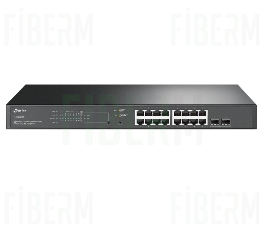TP-LINK TL-SG2218P Switch zarządzalny PoE 16 x 10/100/1000, 2 x SFP