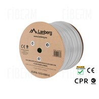 LANBERG KABEL LAN UFTP KAT.6A 305M DRUT CU SZARY CPR + FLUKE PASSED
