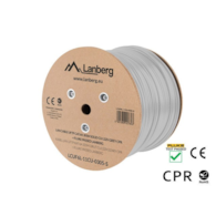LANBERG KABEL LAN UFTP KAT.6A 305M DRUT CU SZARY CPR + FLUKE PASSED