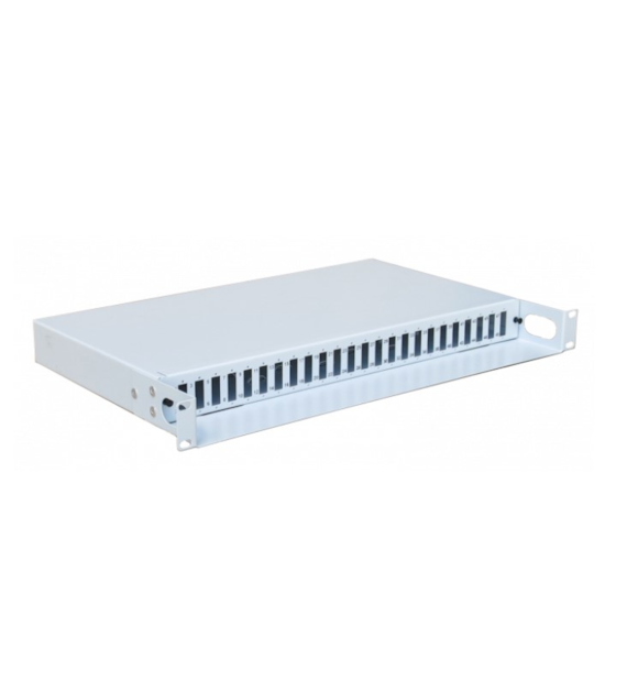 Przełącznica światłowodowa wysuwna 19  1U 24x DX wsunięta