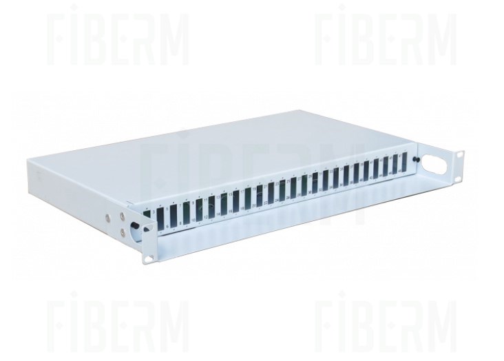 Przełącznica światłowodowa wysuwna 19  1U 24x SX wsunięta
