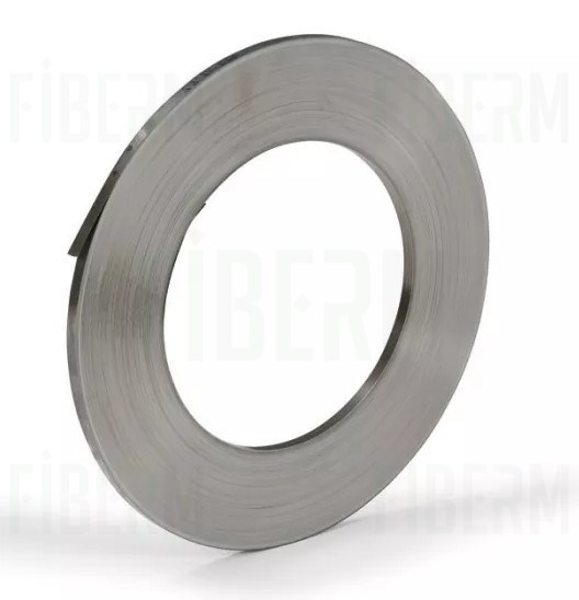 Taśma stalowa 19mm x 0,7mm 1 kilogram (pakowana w rolkach od 20 do 30kg) stal SS201, 270m