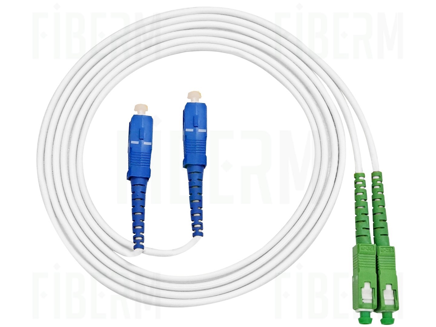 FIBERM Krpanje SC/APC-SC/UPC 1m Enomodovni Optični Kabel G657A 2