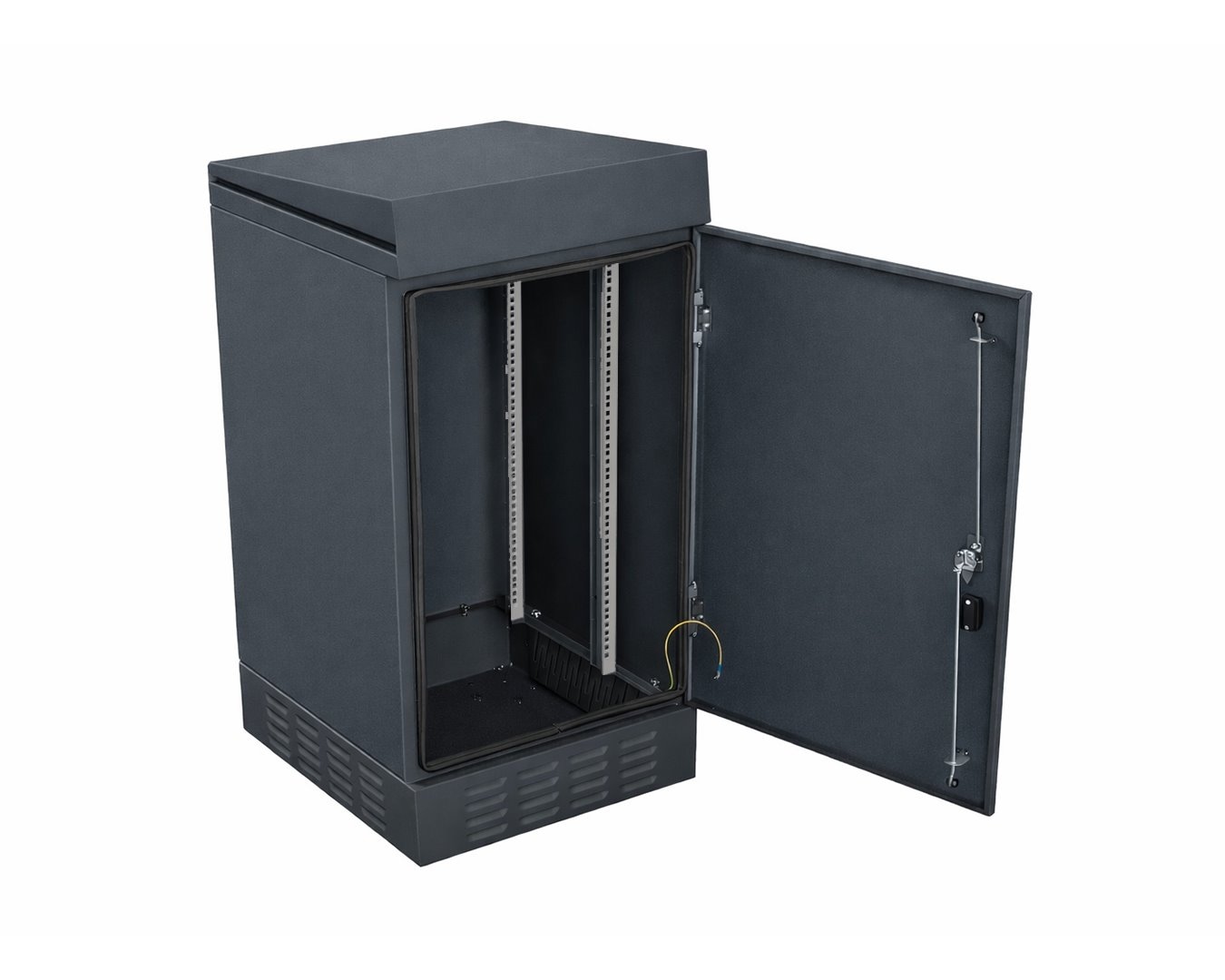 SZW-19``-18U-61/116/61 Szafa zewnętrzna wolnostojąca 18U 600 szary antracytowy z palety kolorów RAL7016