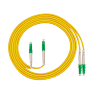 FIBERM Patchcord LC/APC-LC/APC 3m Single Mode Duplex włókno G652D 3,0mm PVC